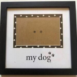 Prinz “My Dog” Natural Black Pine Wood Two Way Easel Wall Hangers Picture Frame